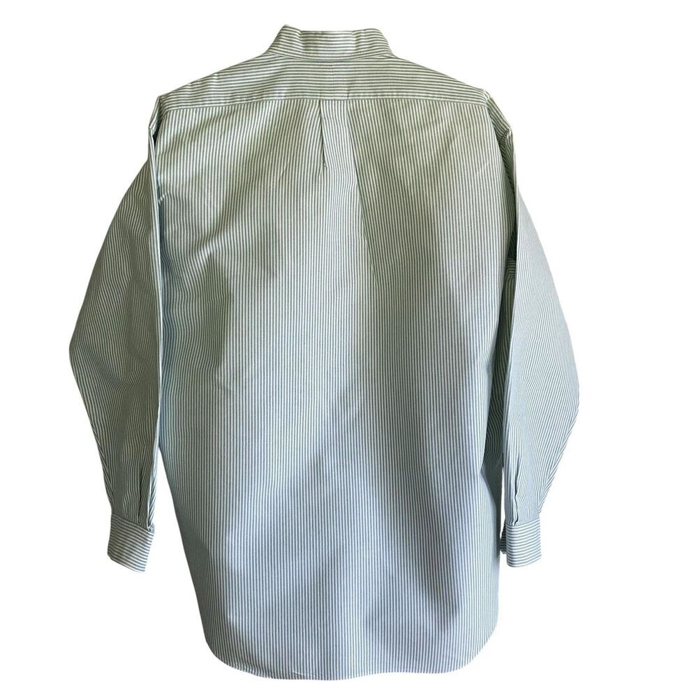 Ralph Lauren Shirt Mens Large Green Stripe Classic Fit Button Down Long Sleeve - Picture 5 of 7